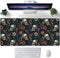 Desk Mat, Skulls with Flowers Large Gaming Mouse Pad XXL, Skull Floral Extended Computer Keyboard Mouse Pad