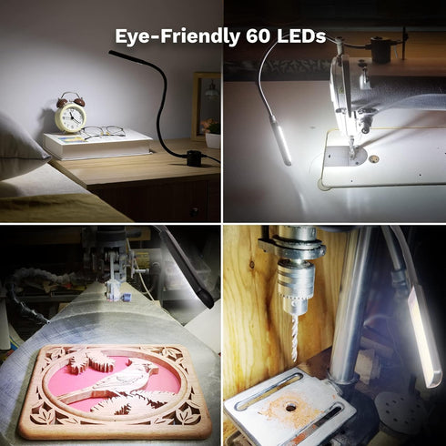60 (2) FAJ Sewing Machine Light, Magnetic, Flexible LED Work Lights, Bandsaw Accessories, Scroll Saw with Extra Long