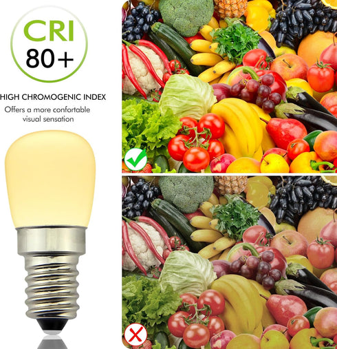 Poeland 1.5W LED Bulb, E14 Base, Warm White, Pack of 2