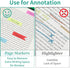 KICNIC Page Markers Sticky Index Tabs, 750 Pcs, Arrow Flag Tabs Self Adhesive for Page Marking and Highlighting