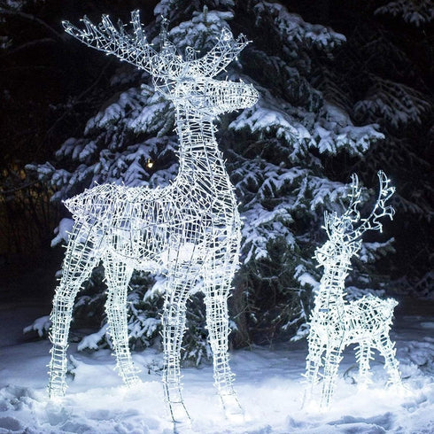 500 164 8 kemooie LED White Christmas Lights, FT Lighting Modes Christmas Fairy Lights, Plug in Waterproof Extra Long