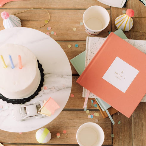 Promptly Journals My Birthday Memories: A 20-Year Keepsake Journal (Powdered Blue, Leatherette) | Birthday Gifts for