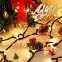 25FT 100 Bulbs Clear Christmas Lights Incandescent Warm White Mini Lights with Black Wire for Christmas Tree, Garland