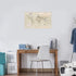 Laminated World Map Poster - Wall Chart Map of Earth, 18" x 29" (Tan)