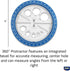 Helix Angle and Circle Maker with Integrated Circle Templates, 360 Degree, 6 Inch / 15cm, Assorted Colors
