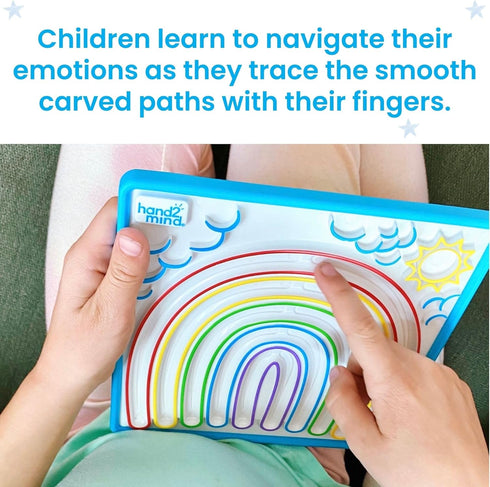hand2mind Mindful Maze Boards, Tactile Sensory Toys for Toddlers, Calm Down Corner Supplies, Mindfulness for Kids
