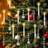 DECYOOL 12 PCS Christmas Tree Candle, Flameless Taper Window Candle with Acrylic