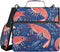 Fisyme Sea Shrimp Cute Blue Zipper Binder 3 Ring with Zipper and Shoulder
