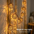 10 Bulbs 9.84FT Vigdur Rattan Ball String Lights, Boho Lantern String Lights with Led Connectable, Indoor Outdoor