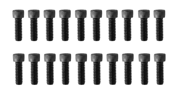 Socket Head Cap Screw, 1/4-20 x 3/4", Alloy Steel, Black Oxide, Hex Socket Coarse Thread, 20 Quantity