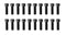 Socket Head Cap Screw, 1/4-20 x 3/4", Alloy Steel, Black Oxide, Hex Socket Coarse Thread, 20 Quantity