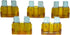 Yellow Furnace Fuse, 5 Pack, Blade Type ATC5, 5 Amp, Replaces Rheem Ruud 44-ATC5