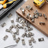 Yaocom 100 4040 M8 Pcs Series T Nuts Half Roll in Spring Silver Thread Spring Carbon Steel European Standard T Nut
