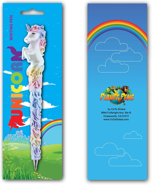 Sparkle Tail Unicorn Pen - Cute Unicorn Ballpoint Pen with Black Ink - Unique Girly Pen for Kids' Unicorn Stationery