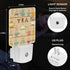 Jahiona White,0.5W LED Night Light Lamp with Smart Sensor Dusk to Dawn Sensor,Tea Cup Teapot Coffee Night Light