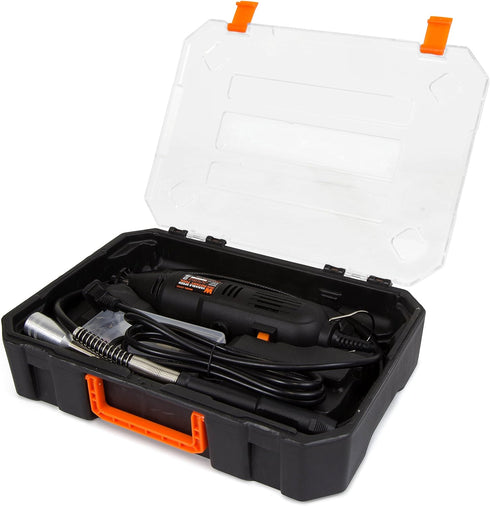 23103 1-Amp 100+ WEN Variable Speed Rotary Tool with Accessories, Carrying Case and Flex Shaft