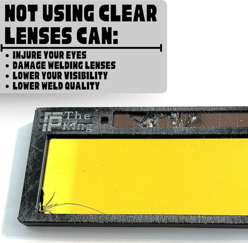 10 Pack 2x4.25 2x4 1/4, 0.04" Ridge Products of Clear Welding Lenses, Replacement Clear Welding Lens Welding Hood Clear