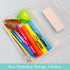 BAZIC Plastic Pencil Case Utility Storage Box, Clear Color, Multi Purpose Organizer for Pens Pencils, 4-Pack by BAZIC Products