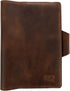Leuchtturm A5 Notebook Cover - Handmade Full Grain Leather, Bourbon Brown, Perfect for Storing Journal
