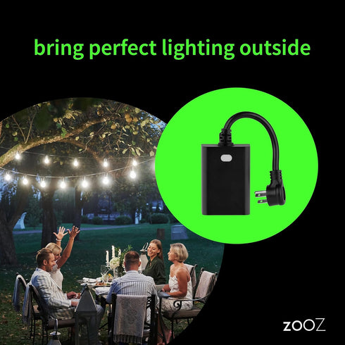 Zooz 800 Series Z-Wave Long Range Outdoor Double Plug ZEN14, Hub Required for Home Assistant and Hubitat
