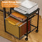 Rolling File Cabinet with Storage Drawers, Mobile Filing Cabinet on Lockable Wheels, Hanging File Organizer for Office