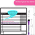 Reusable Peel and Stick Whiteboard for Adult and Teen Chores, 2 Pack with Fine Tip Pens