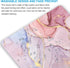 Pink Gold Marble Mouse Pad, Large Office Computer Laptop Mouse Pad with Stitched Edges, 12 X 10 Inch