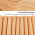 OLYCRAFT 10 Sheets Cork Sheets - 12x6.1 Inch Thin Brown Cork Board Tiles for DIY Crafts and Kitchen Supplies