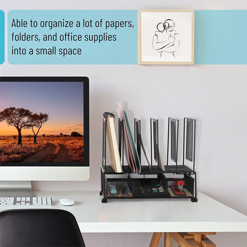 Mr. Pen Mesh Desk Organizer with Drawer, Desktop & Office Desk Organizers and Accessories