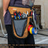 KUNN Garden Tool Waist Belt, 4 Deep Pockets Tool Apron for Gardening, Electricians, Florists, Plumbing