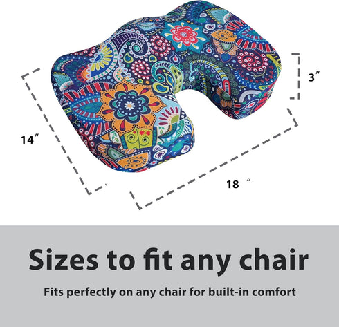 Nojuikm Tailbone Tailbone Boho Seat Cushion for Pain Relief Office Computer Memory Foam Chair Cushion for Pressure