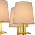Lamp,Set 2,Small Barrel,5.2"4"H5.2",Linen, BULB,Beige LAMPWELL VALO Clip-on Small Fabric Lamp Shades for Table
