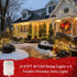 4-Pack 66.6ft 200 34-Color 4th Pooqla Color-Changing String Lights, LED with Remote, Twinkle Lighting for Indoor