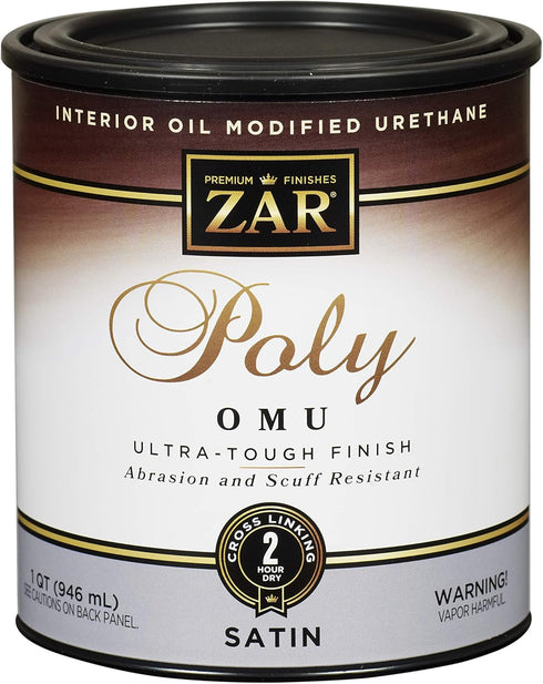 ZAR Ultra Max Oil Modified Polyurethane, QT, Satin, 36212