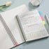 EMSHOI College Ruled Spiral Notebook, 4 Pack, 5.7" x 8.22", 640 Pages, Plastic Hardcover, Orange, Green, Pink, LightBlue