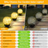 2-Pack ASOMST Garden Solar Lights Outdoor, Cracked Glass Ball Light Waterproof, Decorative Solar Globe Lights Warm