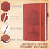 Estune Tree Small Notebooks with Pen Holder, Leather Lined Pocket Subject Notebooks, A6, Classic Color, 40 Pcs