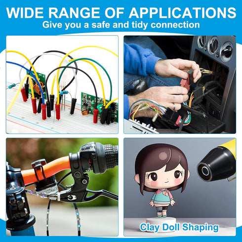400 180 3: 1 Mimorou Pcs Heat Shrink Solder Seal Wire Connectors Kit with Heat Gun Waterproof Electrical Wire