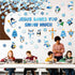 Zonon 114 Pcs Winter Bulletin Board Decorations, Christmas Tree Cutouts for Religious Classroom Decoration Snowflake