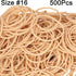 Foshine Rubber Bands Size 16, 500pcs Small Beige Rubber Bands Office Supplies