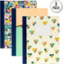 Pukka Pad, Carpe Diem Composition Notebooks - 3 Pack of Journals Featuring 140 Pages of College Ruled 80GSM Paper with Sturdy Cover Stock - 9.75 x 7.5in - Floral Love
