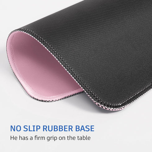 ZYAOTWQZ 10.2 8.2Inch, Pink Mouse Pad, Nice and Cute Mouse Pad, Splash-Proof Textured x Stitched Edge Non-Slip