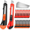 JOYUMY 20 Pack Utility Knife, Box Cutter Retractable, Box Knife for Cartons, Cardboard,