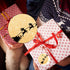 Christmas Stickers for Envelopes, 500PCS Black & Gold Holiday Seals Faux Glitter for Christmas Party Decoration