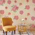 8pcs Peony Wall Stencils, 11.7x8.3" Reusable Plastic Template for Painting on Wood, Wall, DIY Home Decor