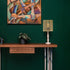 Osasy (1, Woven Wicker Hanging Drum Lamp Shade, Tall Oval, Bamboo Lampshade for Table/Nightstand or Bedside Lamps Floor