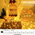 FFZZKJ 100LED 33Ft 8 16.4Ft*2 2-Pack Christmas Lights Outdoor Battery Operated String Lights Total with Timer Modes