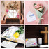 Motiskyy 100 Pack 4x6 Inch 10 Religious Thank You Cards Bulk Christian Appreciation Card with Envelopes Sticker Design