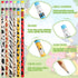 Zhehao 36 Pcs Jungle Theme Pencils Back to School Animal Print Pencils with Eraser Wood Safari Pencils Bulk Jungle Animal Birthday Party Favor Supplies for Kids Present by Zhehao