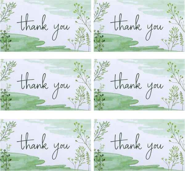 WTYONZEL Thank You Cards for Small Business,2" x 3.5" Essential Customer Appreciation Notes